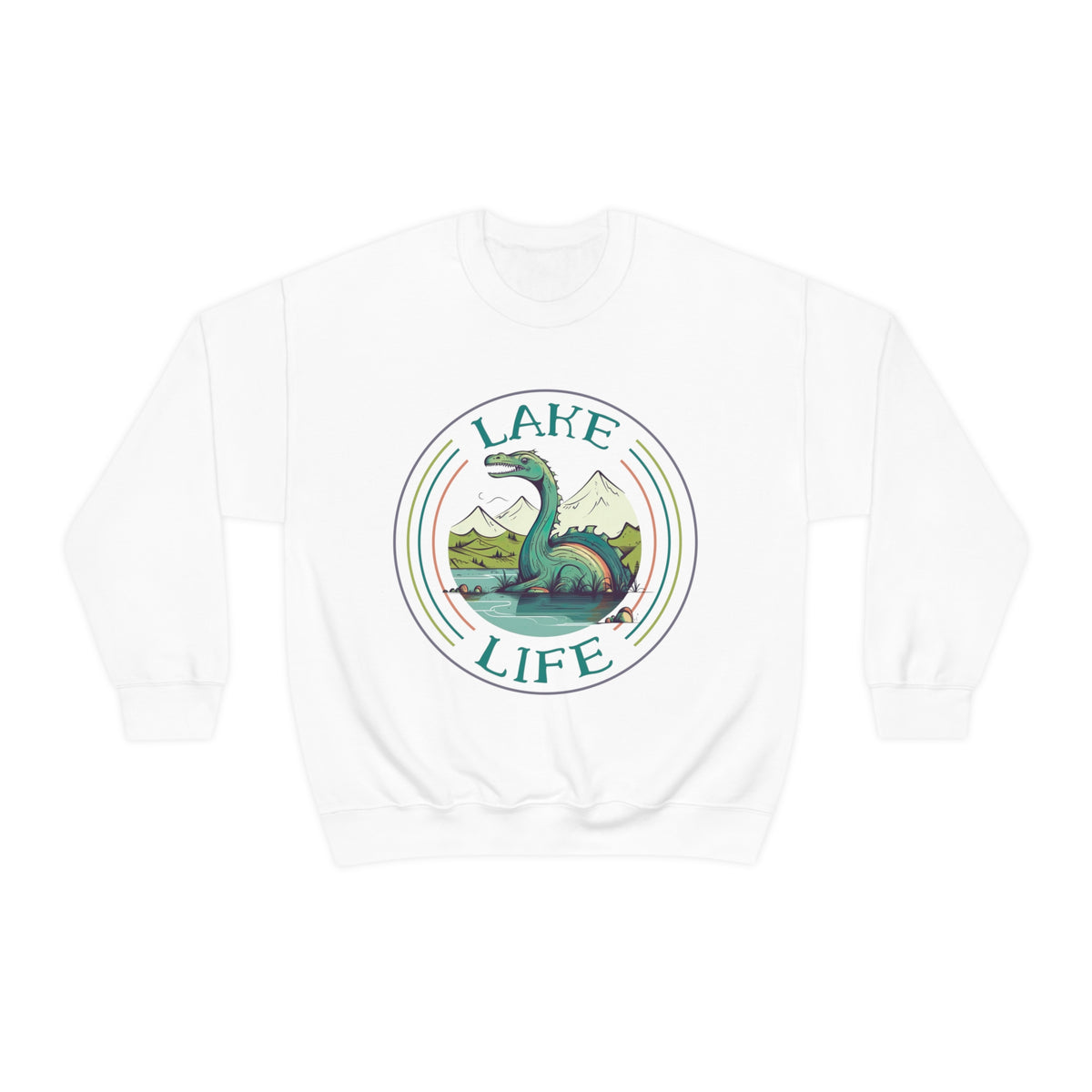 Loch Ness Monster Funny Lake Life Shirt | Lake Vacation Shirt | Lake House Gift | Unisex Crewneck Sweatshirt