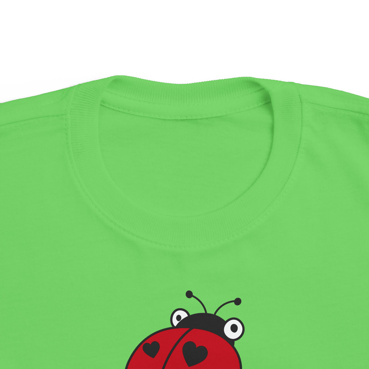 Love Bug Lady Bug Valentine's Day Shirt | Ladybug Nature Gift | Kid's Toddler Fine Jersey T-shirt