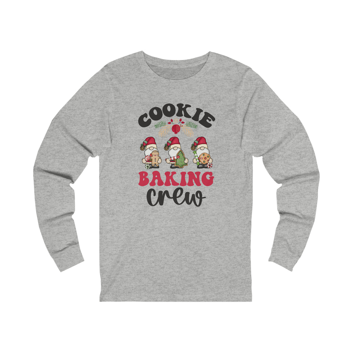 Cookie Baking Crew | Christmas Cookie Shirt | Baking Gift | Unisex Jersey Long Sleeve T-shirt