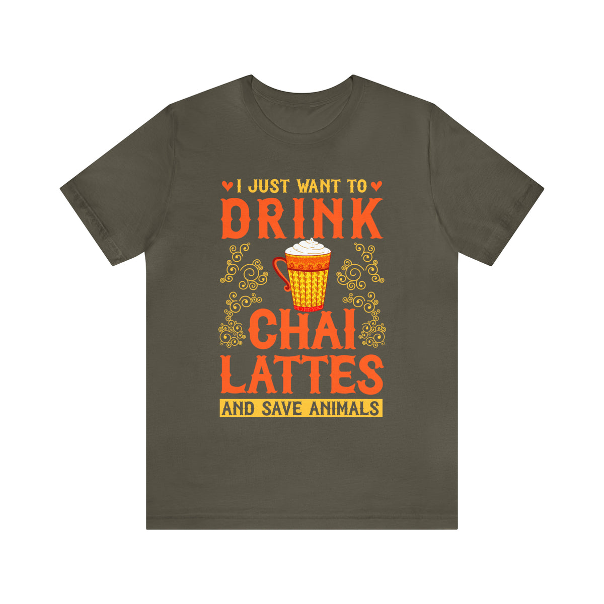 Chai Latte Chai Tea Shirt | Artist Shirt | Crafter Artist Gift | Chai Lover Tea Gift for Her | Unisex Jersey T-shirt