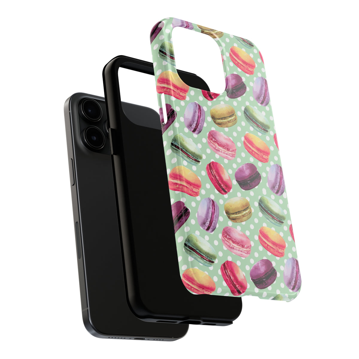 French Macaron Cookie iPhone 15 Pro Max Case | iPhone 15 14 13 12 11 Phone Case | Baking Gift | Aesthetic Phone Case | Tough Phone Case