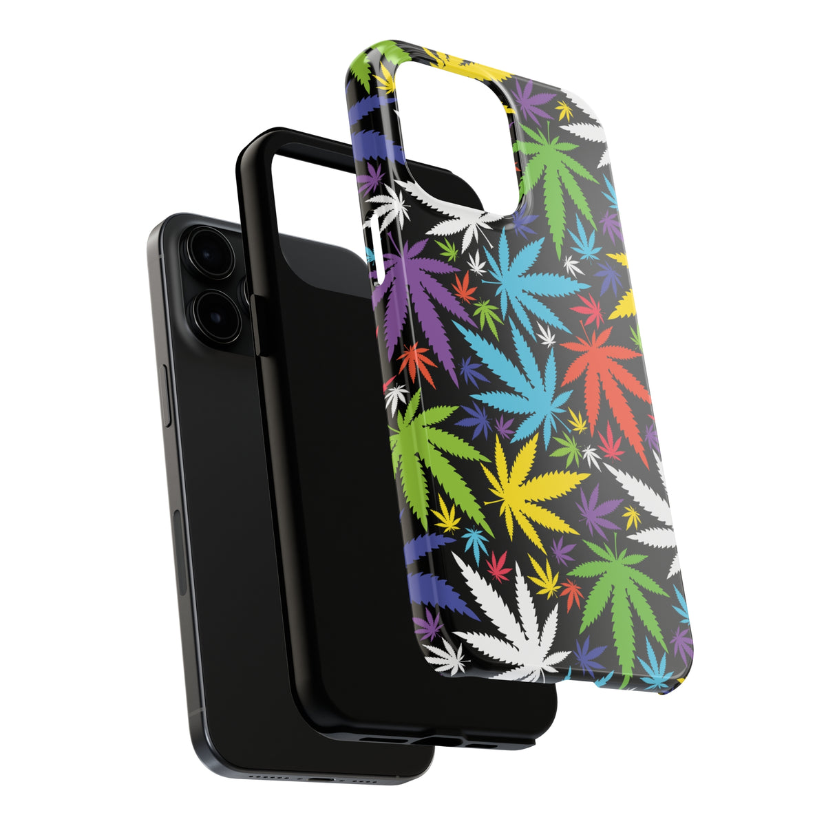 Neon Weed iPhone 15 14 13 12 11 Case (all models) | Marijuana Gift | Tough Phone Case