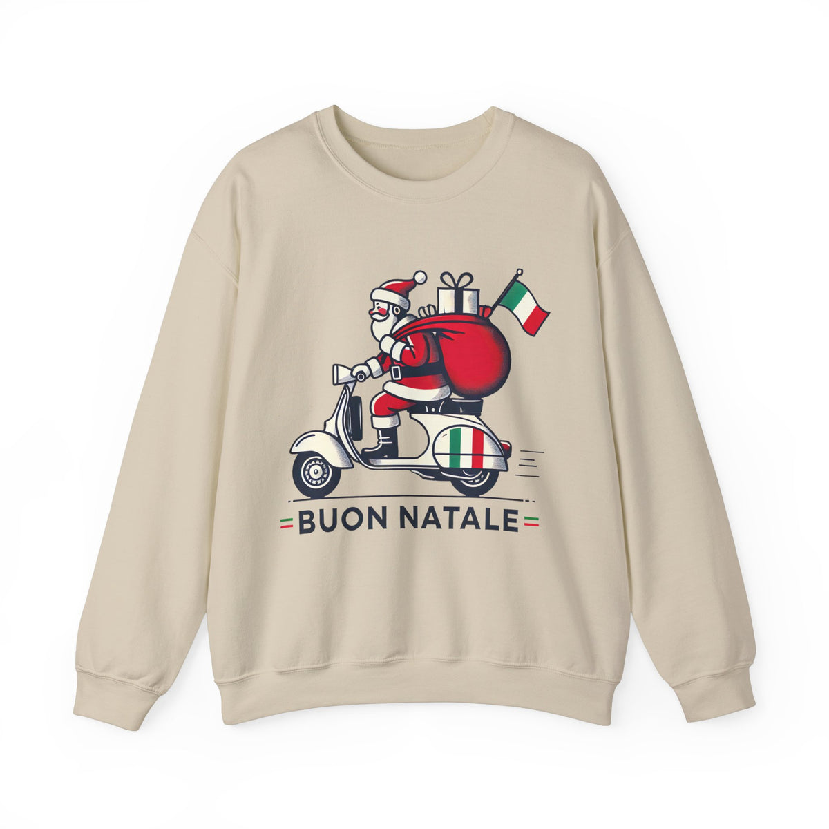 Buon Natale Italian Santa Christmas Shirt | Funny Marry Christmas Shirt | Italy Gift For Her | Unisex Crewneck Sweatshirt