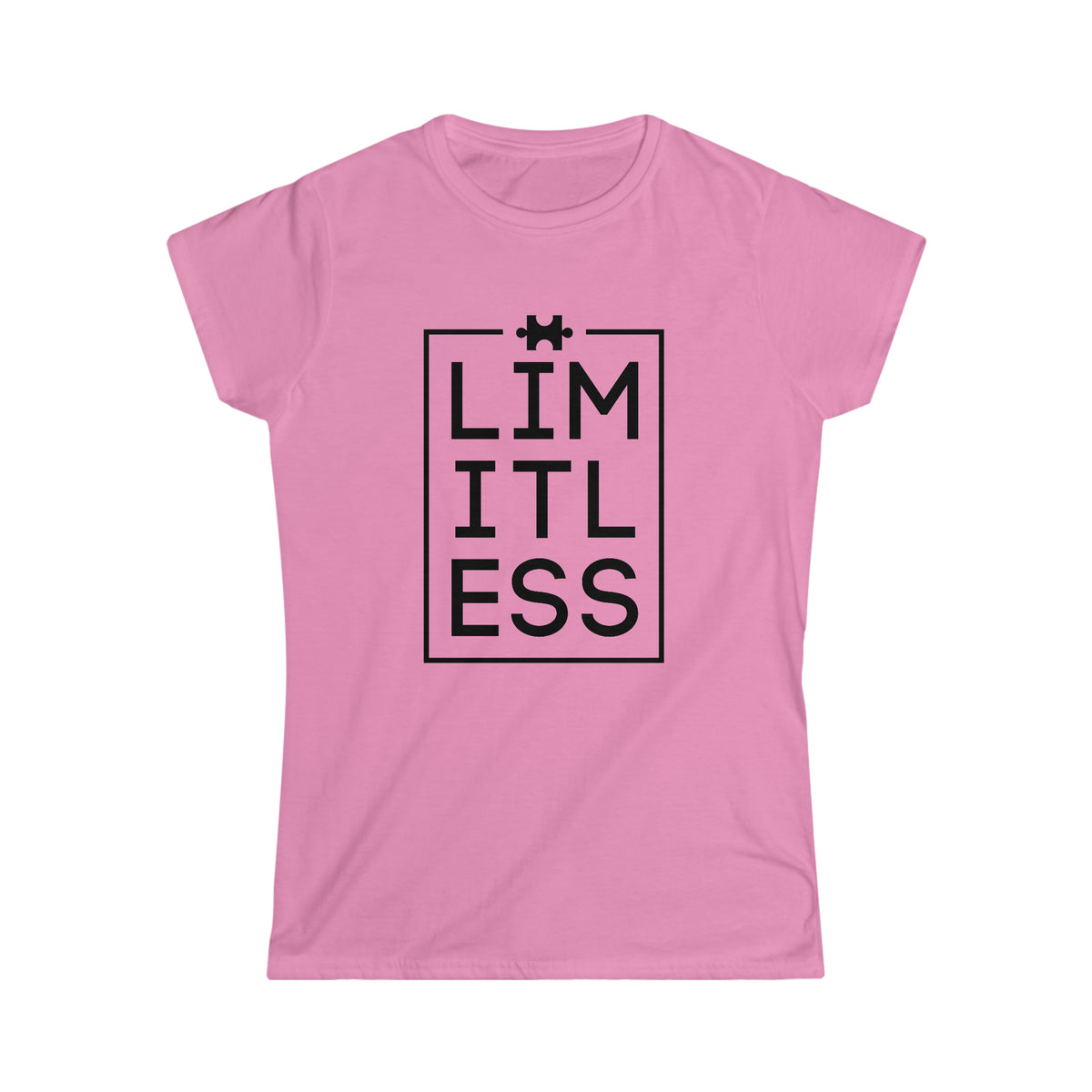 Limitless Autism Awareness Shirt | Autism Puzzle Piece Design | Women's Softstyle Tee