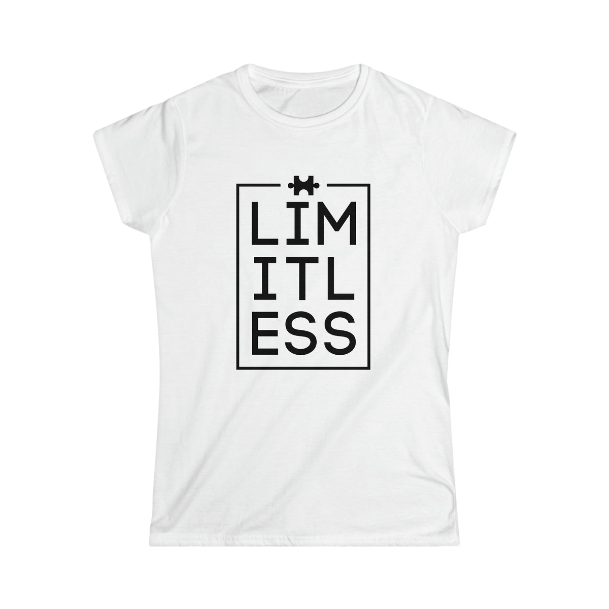 Limitless Autism Awareness Shirt | Autism Puzzle Piece Design | Women's Softstyle Tee