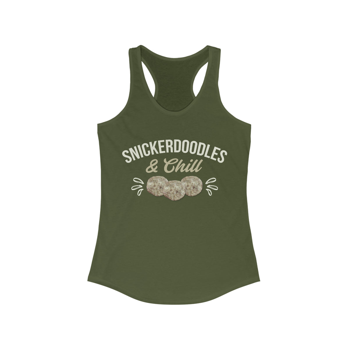 Snickerdoodles Funny Baking Cookies Shirt | Women's Ideal Racerback Tank Top
