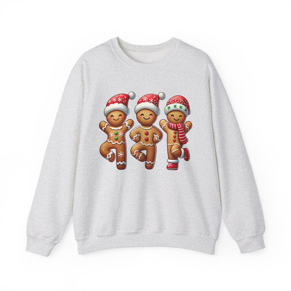 Dancing Gingerbread Cookies Christmas Shirt | Cute Gingerbread Man Shirt | Christmas Gift For Dancer | Unisex Crewneck Sweatshirt