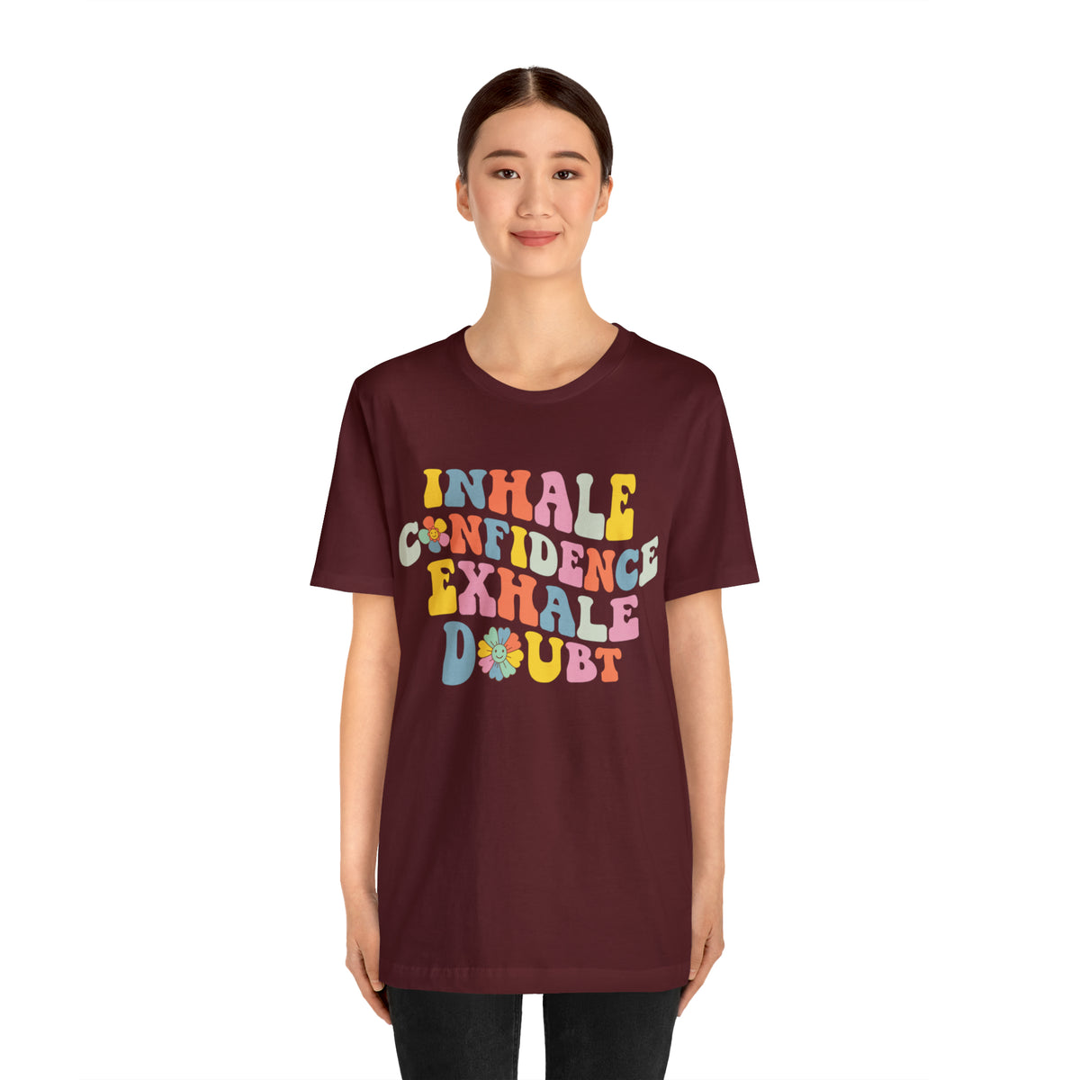 Inhale Exhale Retro School Counselor Shirt | Psychology Shirt | Yoga Meditation Shirt | Unisex Jersey T-shirt
