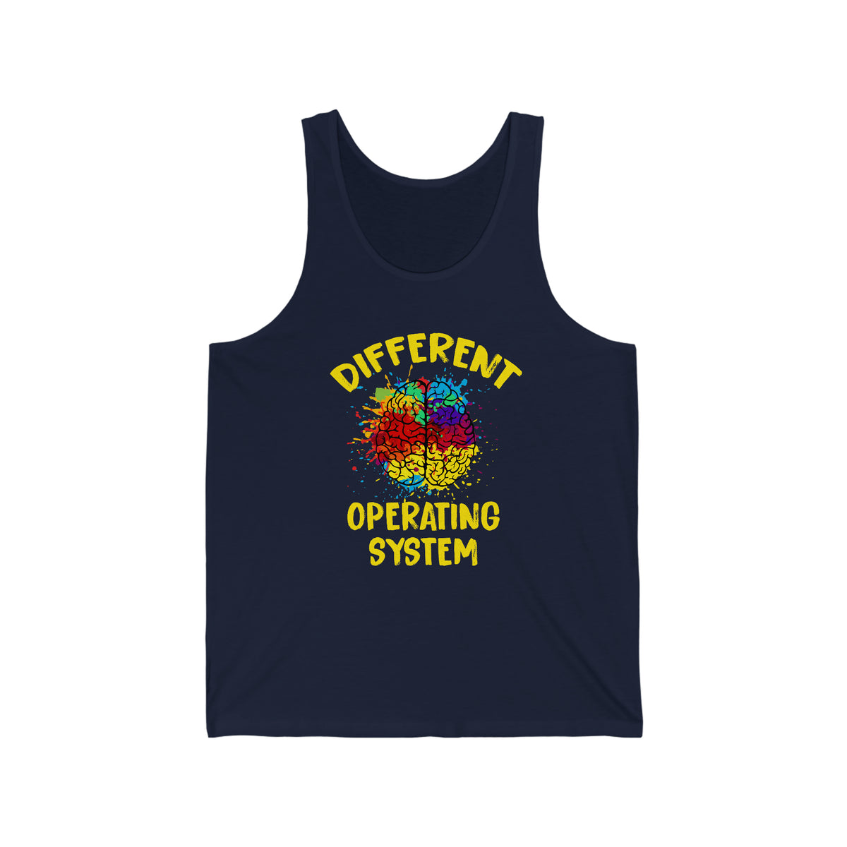 Different Operating System Autism Shirt | Autism Awareness Gift | Unisex Jersey Tank Top