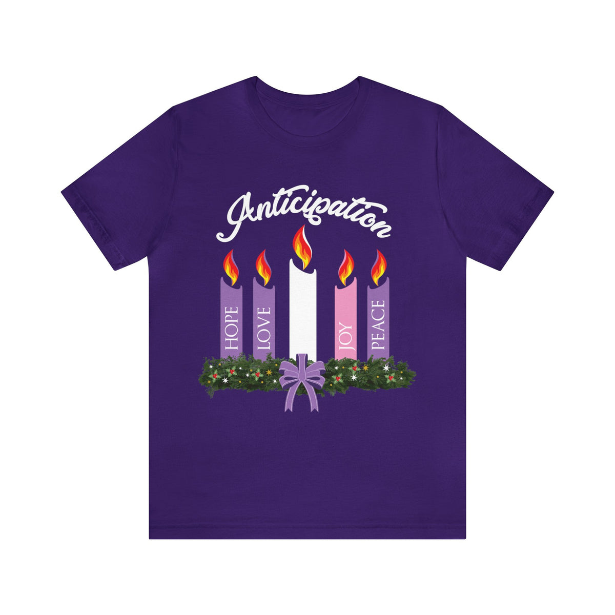 Advent Wreath Candles Christian Shirts | Advent Christmas Gifts | Unisex Jersey T-shirt