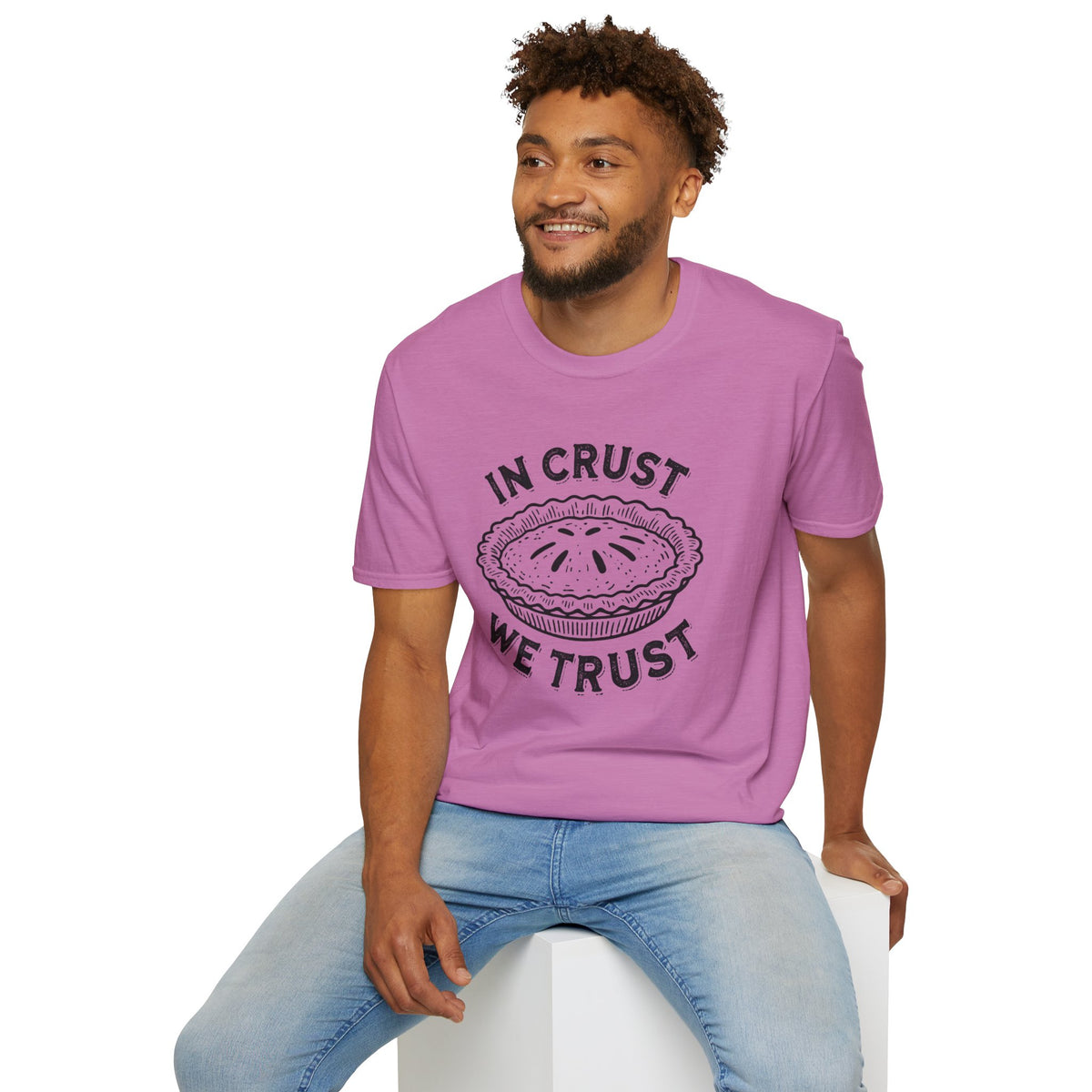 In Crust We Trust Funny Baking Shirt | Pie Baking Queen Shirt | GBBS Shirt Gift For Baker | Unisex Soft Style T-Shirt