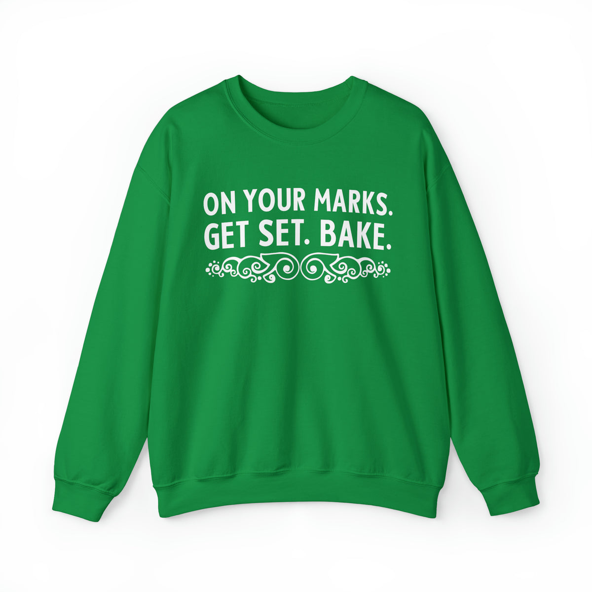 On Your Marks Get Set British Baking Shirt | Christmas Baker Gifts | British Version | Unisex Crewneck Sweatshirt