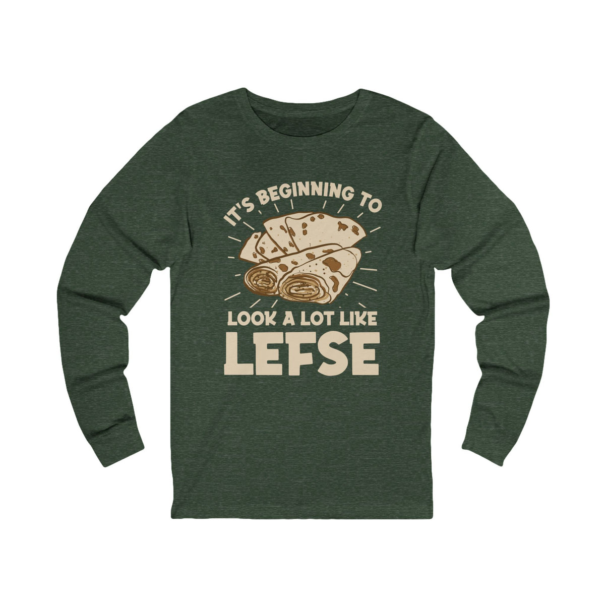 Norwegian Lefse Funny Holiday Baking Shirt | Nordic Baker Gift| | Unisex Jersey Long Sleeve Tee