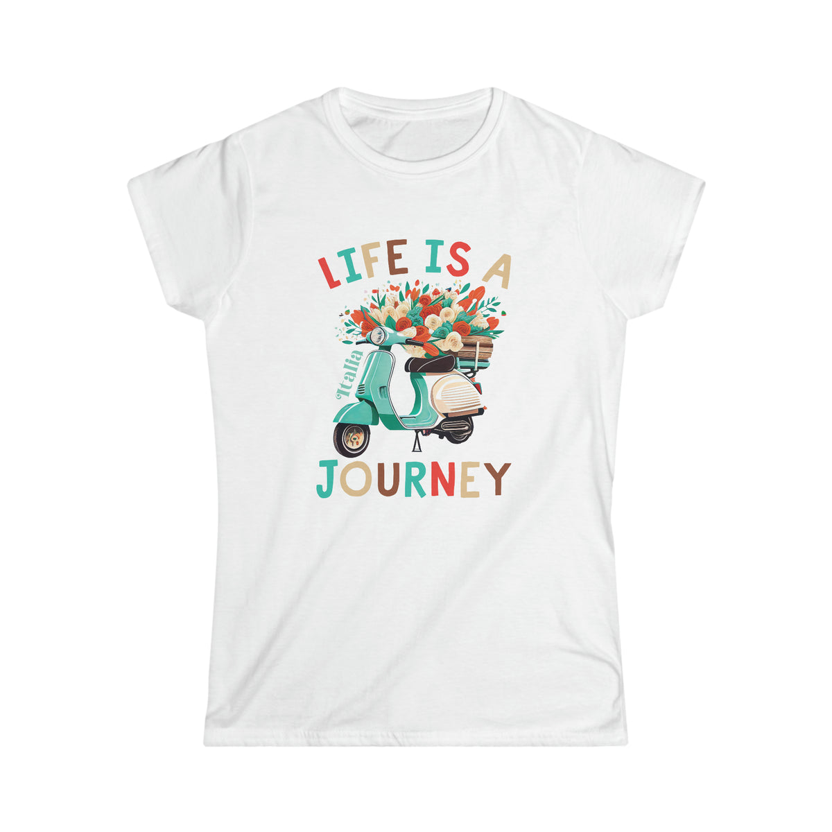Life Is A Journey Italy Shirt | Italy Travel Gifts | Italy Vacation Shirt | Gift For Her | Women's Slim Fit Soft Style T-shirt