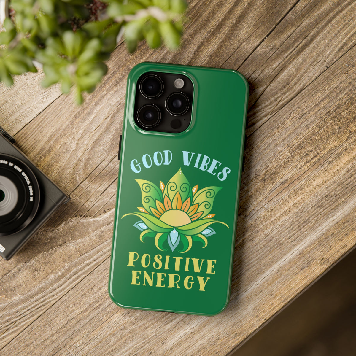 Good Vibes Positive Energy Phone Case | iPhone 15 14 13 12 11 Phone Case