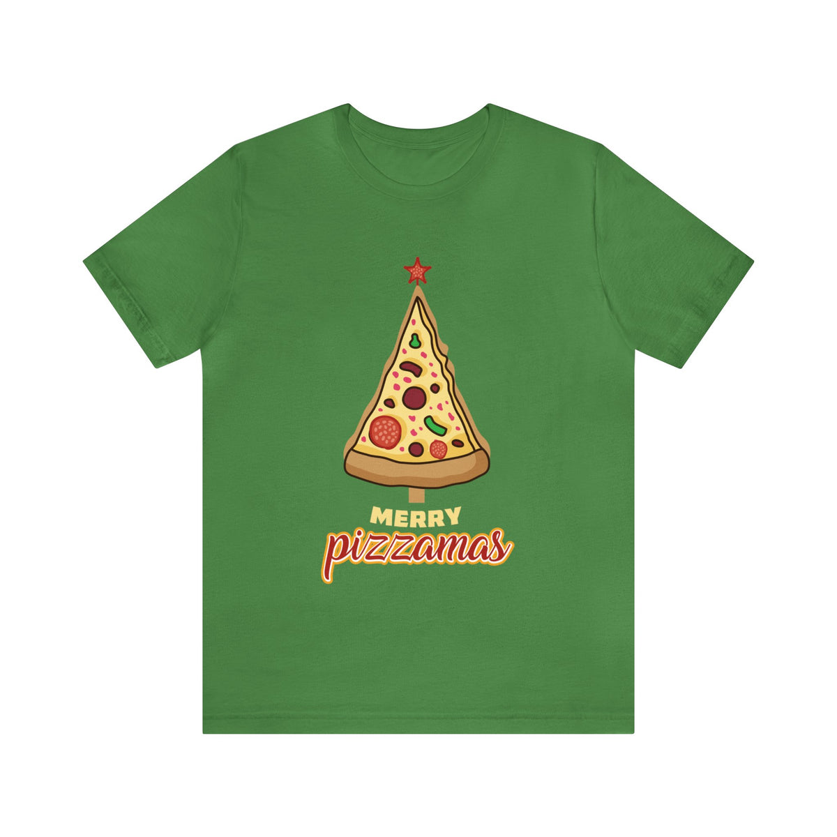 Merry Pizza Christmas Funny Shirt | Pizza Lover Gift | Bella Canvas Unisex Jersey T-shirt