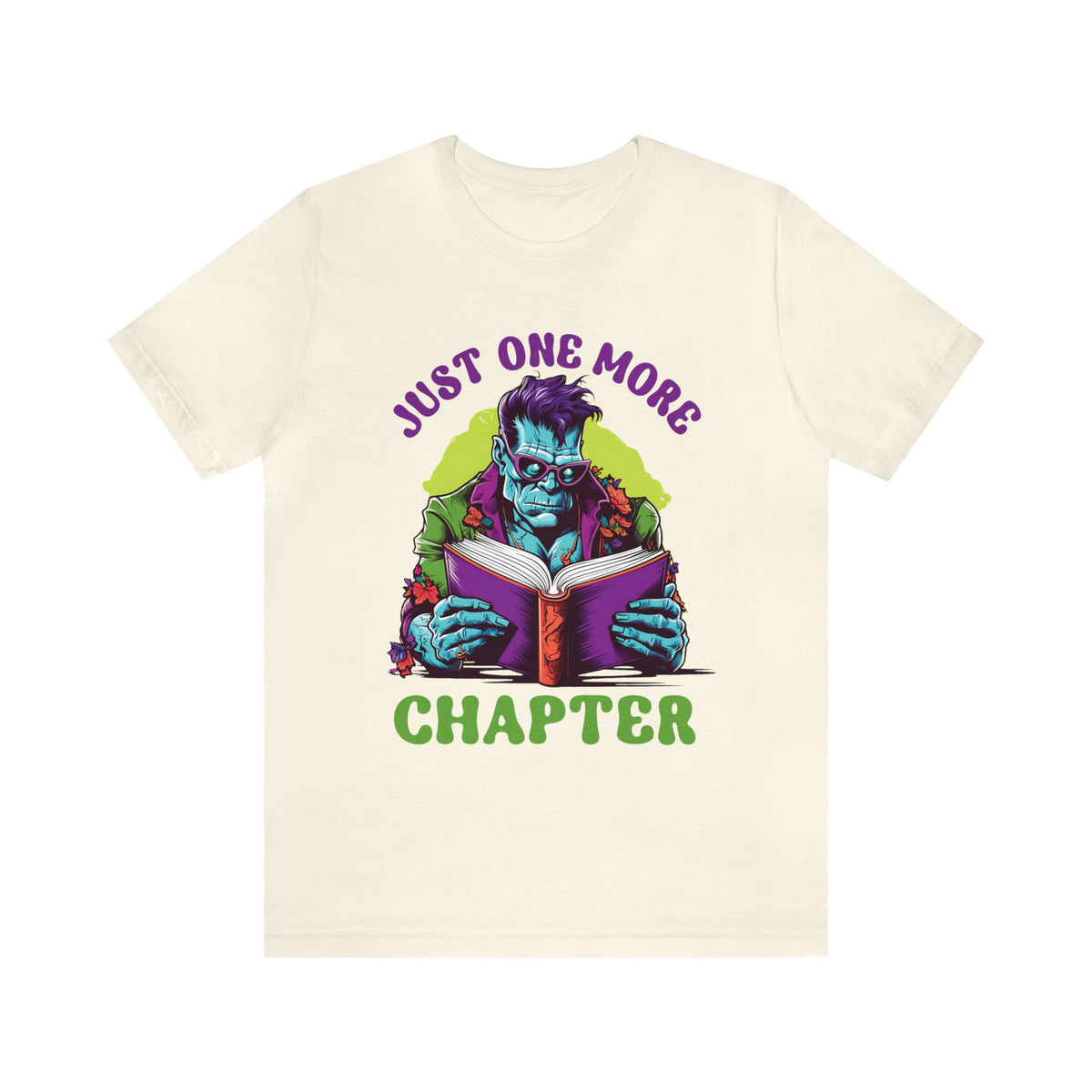 Just One More Chapter Frankenstein Shirt | Halloween Book Shirt | Book Lover shirt | Book Lover Gift | Unisex Jersey T-shirt