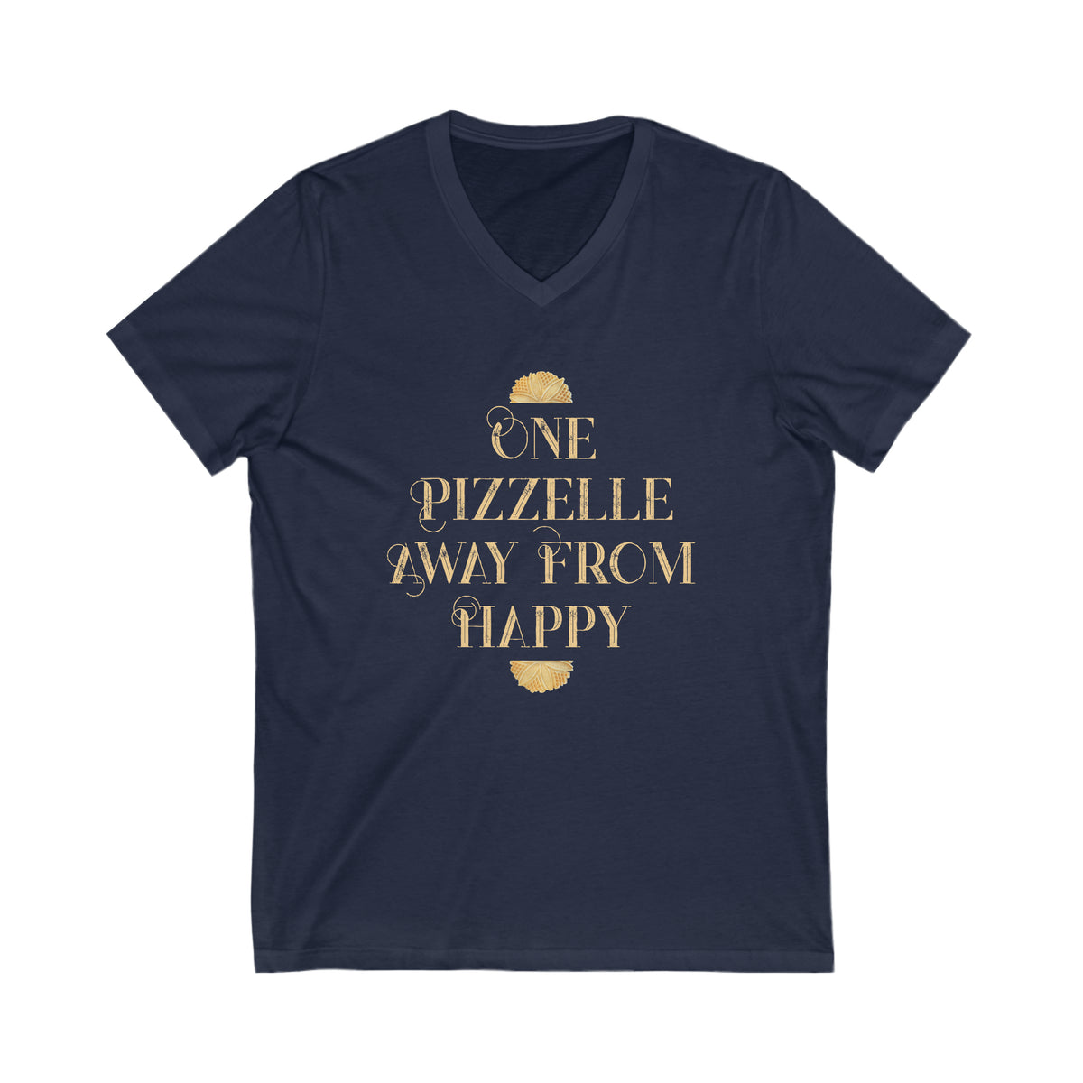 Italian Pizzelle Holiday Cookies Shirt | Foodie Baking Gift | Unisex V-neck T-shirt