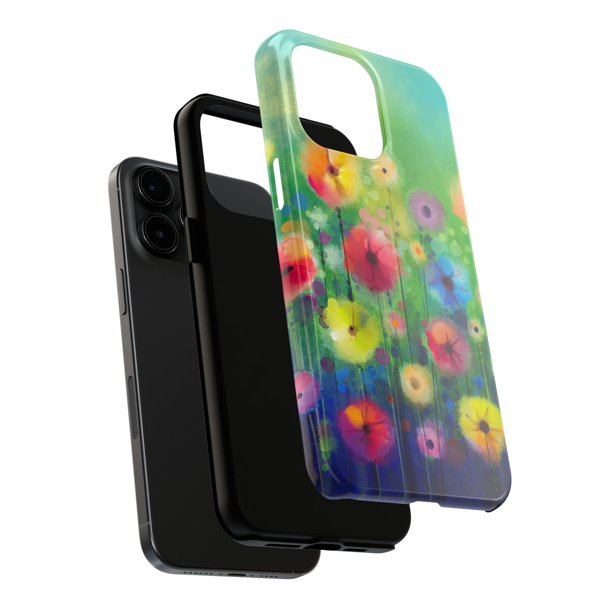 Poppy Watercolor Art iPhone 15 14 13 12 11 Case | Garden Gift | Tough Phone Case
