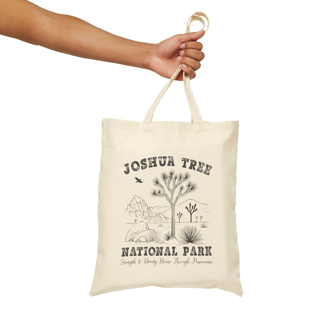 Joshua Tree National Park Tote | Camping Tote Bag | California Book Bag | Cotton Canvas Tote Bag