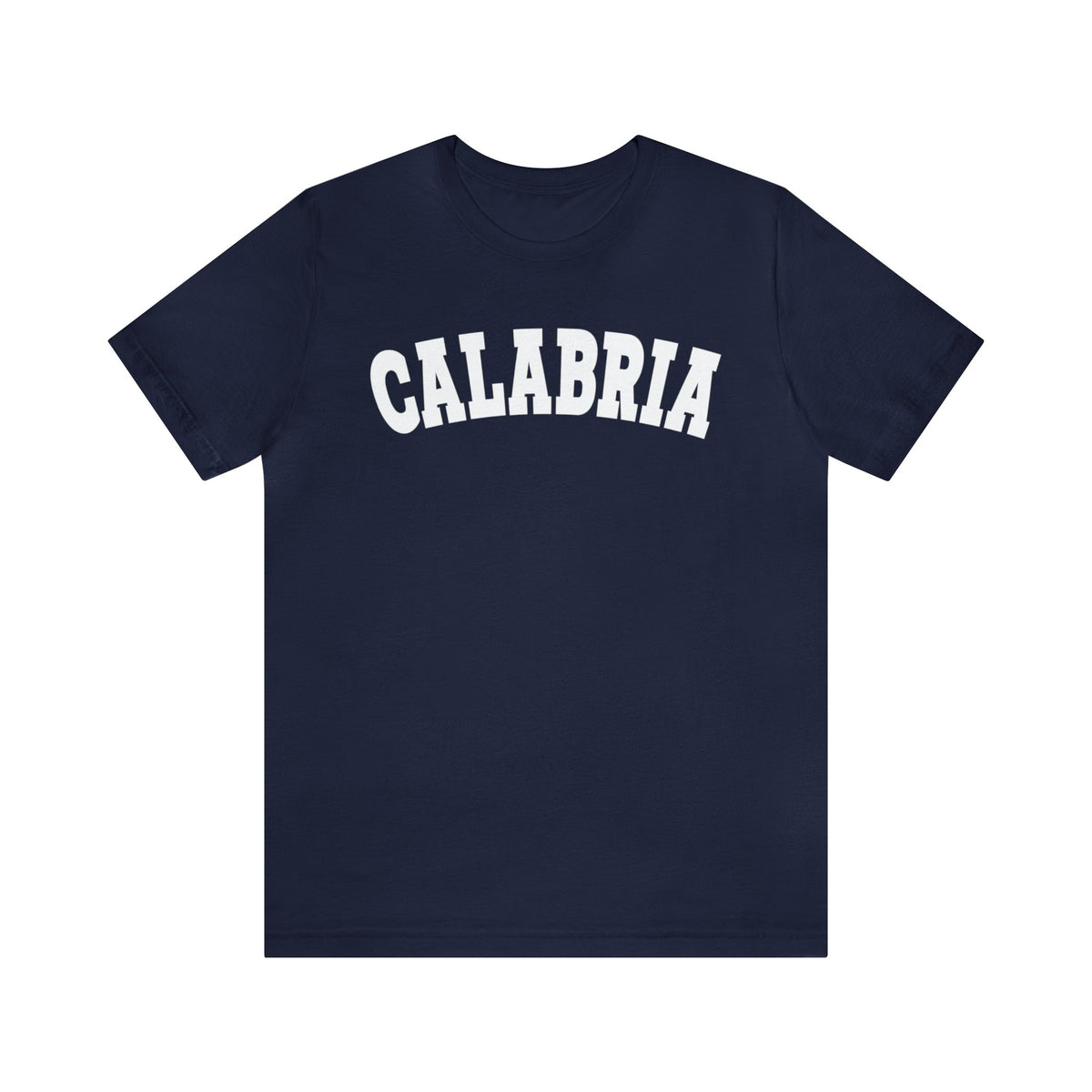 Calabria College Style Italian Shirt | Calabria Italy Italian Gift | Unisex Jersey T-shirt