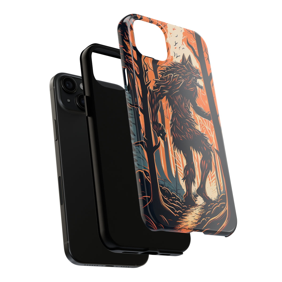 Werewolf Wolf iPhone Case | iPhone 15 14 13 12 11 Phone Case  | Spooky Halloween Gift | Lycanthropy Gift | Tough Impact-resistant Phone Case