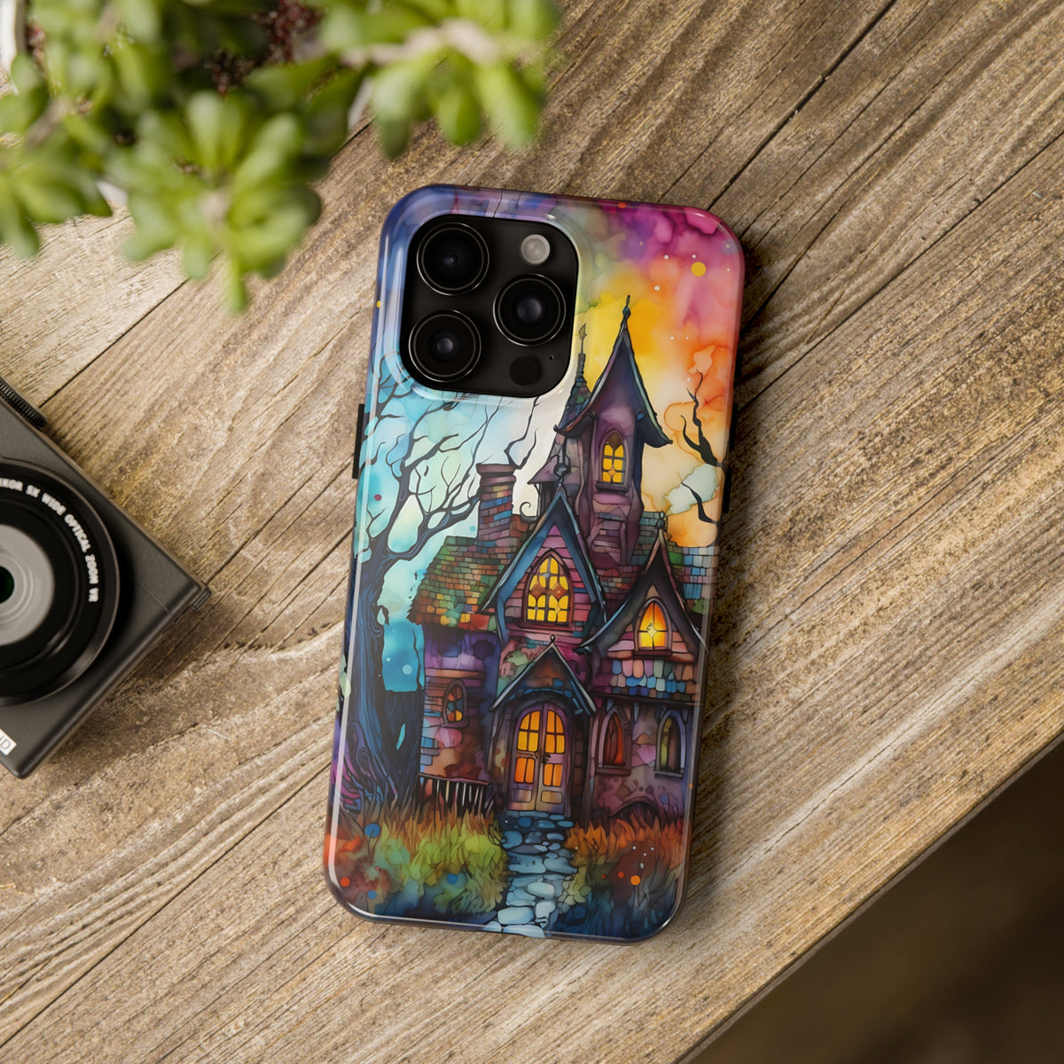 Haunted House Spooky Phone Case | iPhone 15 14 13 12 11 Phone Case