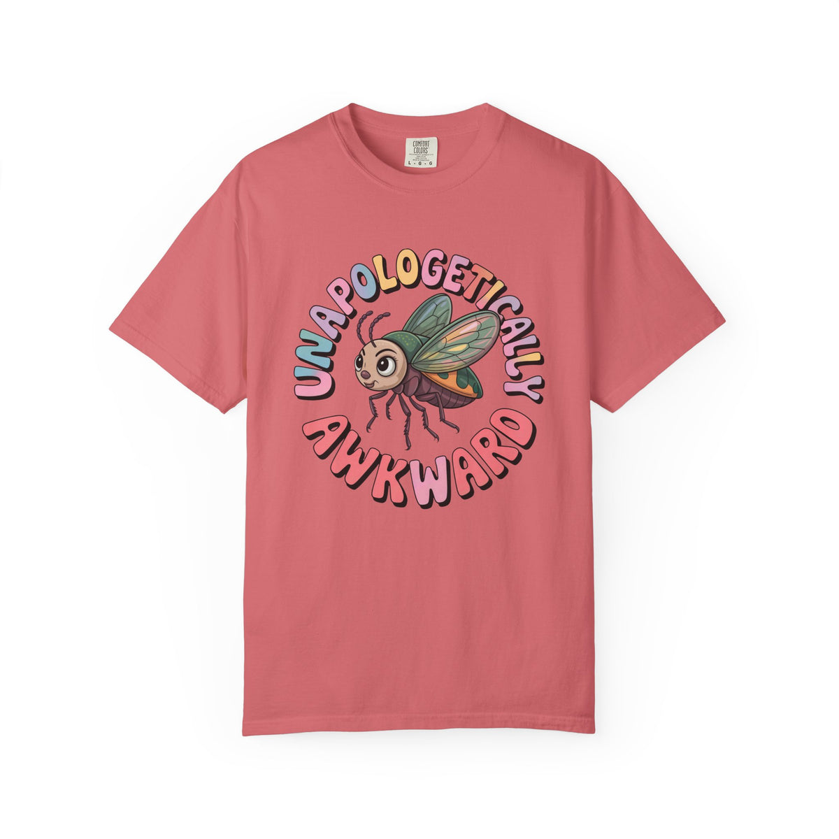 Unapologetically Awkward Funny Bug Shirt | Cute Junebug Introvert Shirt | Nature Lover Gift | Unisex Garment-Dyed T-shirt