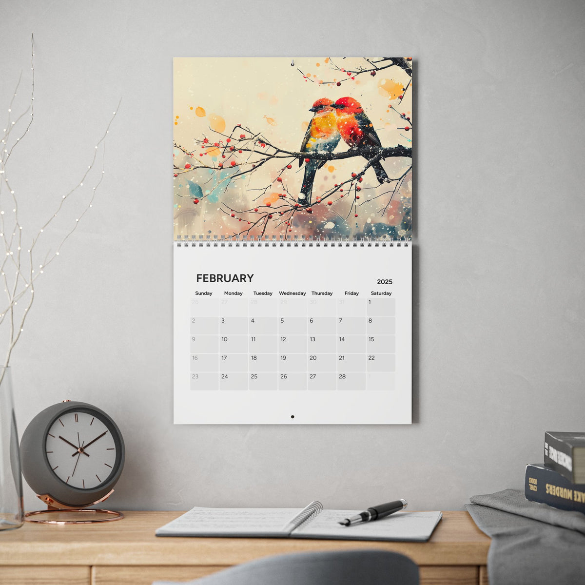 Nature's Whimsy 2025 Calendar | Expressionistic Art Calendar | Whimsical Art Calendar | Nature Lover Gift |  Classic Wall Calendar