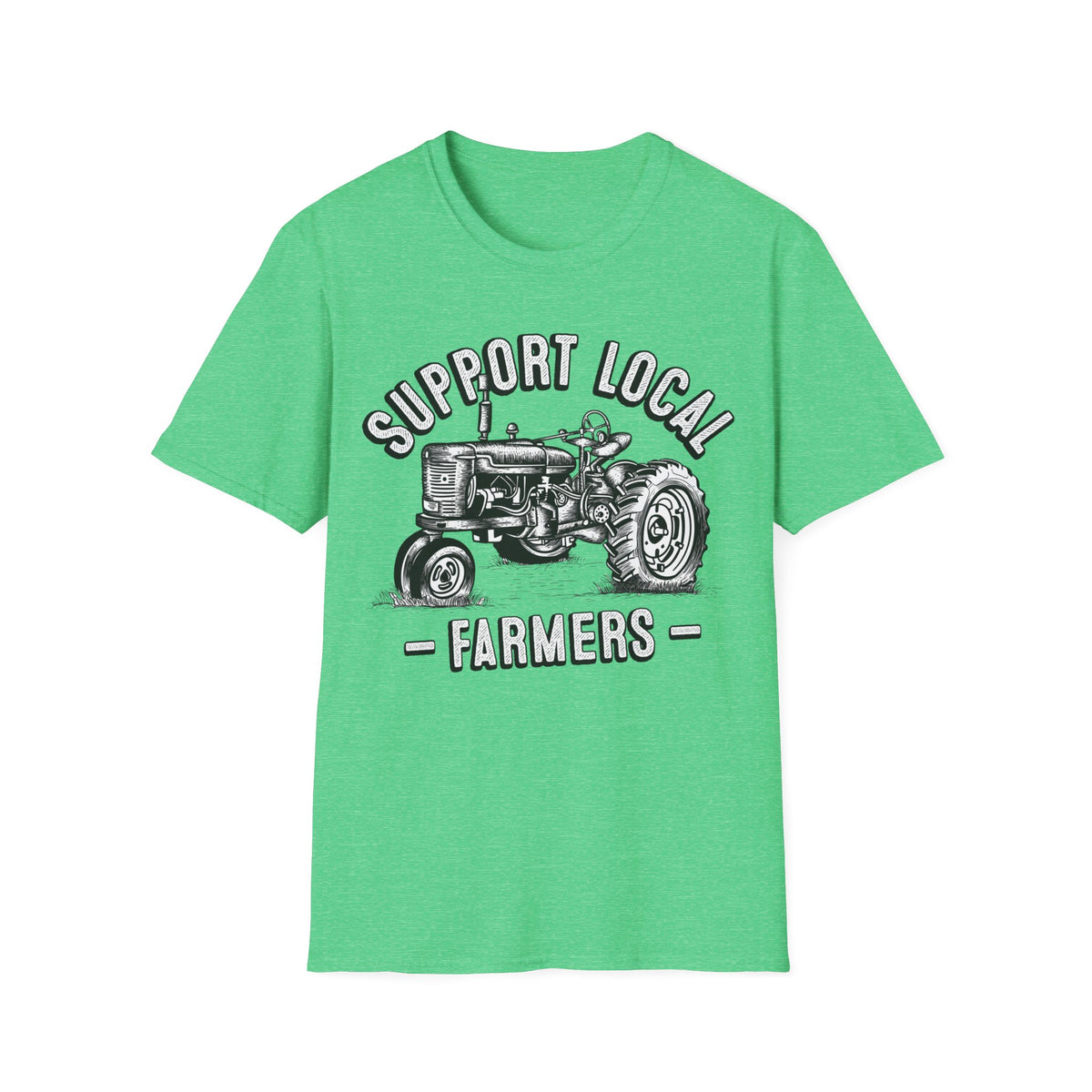 Support Local Farmers Farm To Table Shirt | Farm Girl Gift | Unisex Soft Style T-Shirt