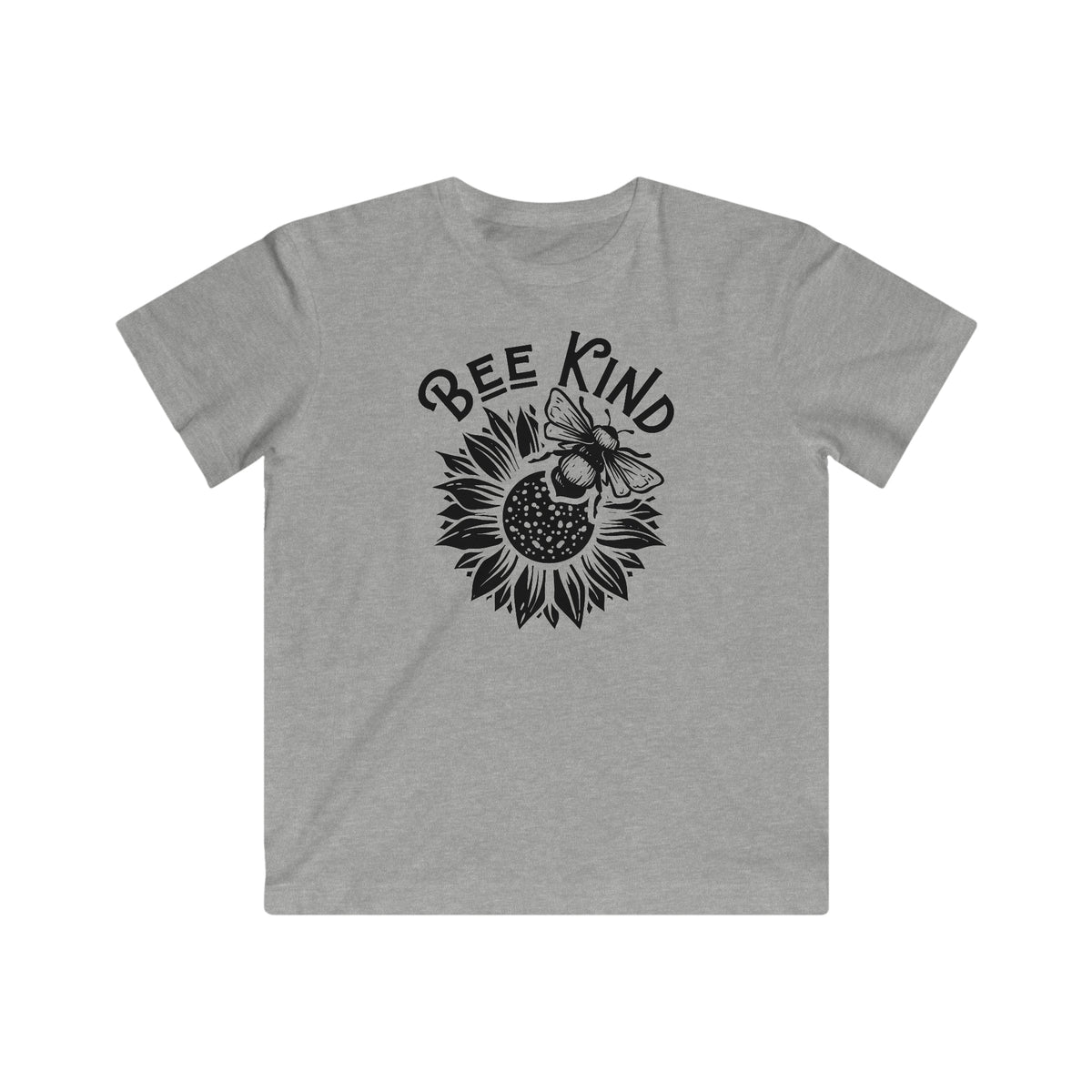 Bee Kind Inspirational Sunflower Shirt | Be Kind Sunflower Gift | Kids Youth Fine Jersey Tee