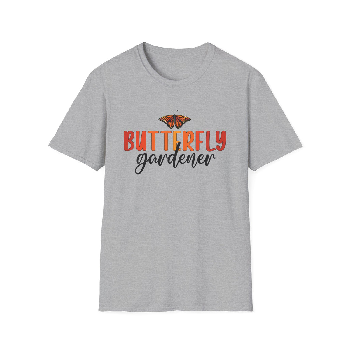 Monarch Butterfly Garden Shirt | Gift For Gardener | Nature Lover Butterfly Shirt | Unisex Soft Style T-Shirt