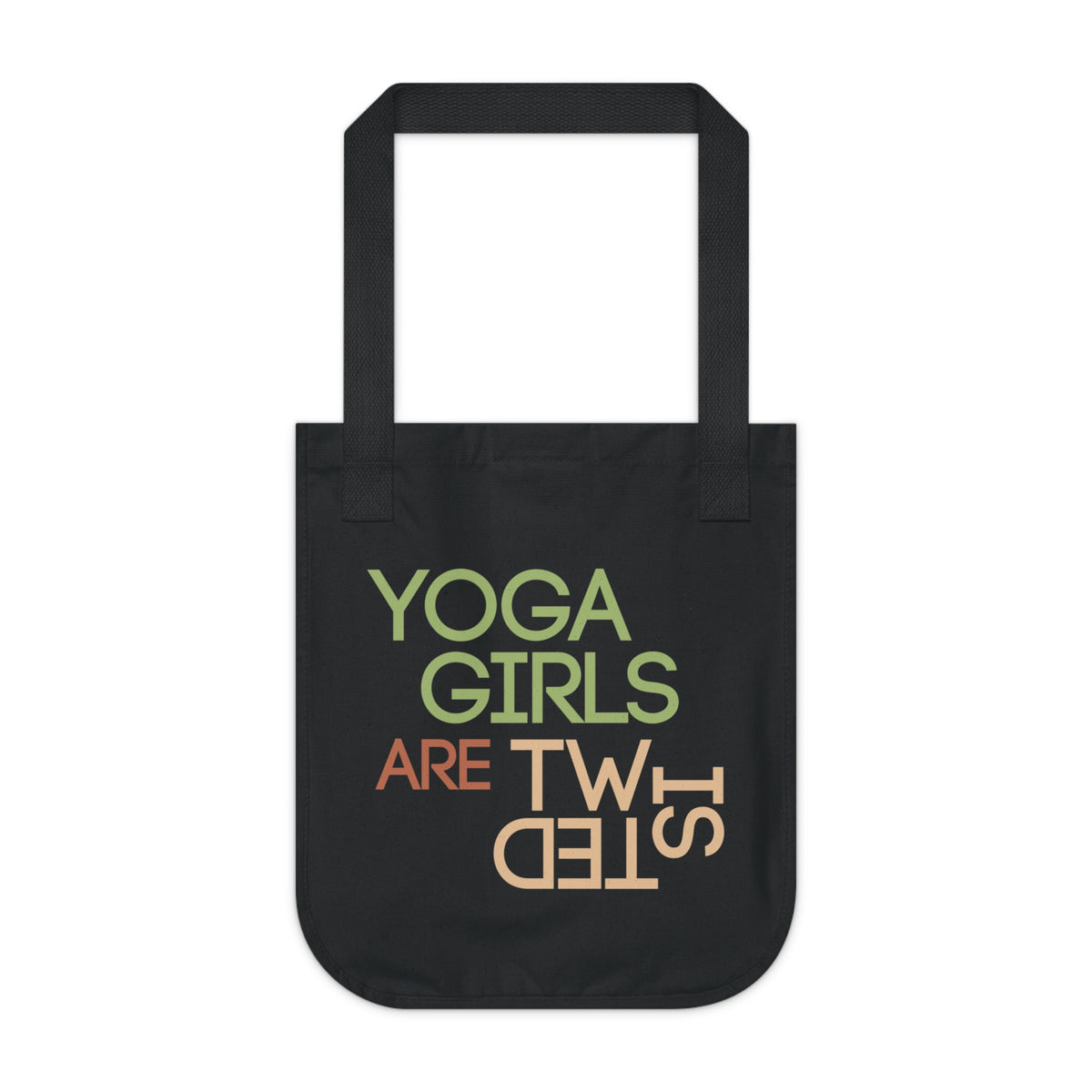 Yoga Girls Are Twisted Funny Yoga Shirt | Yoga Lovers Gift | Organic Canvas Tote Bag