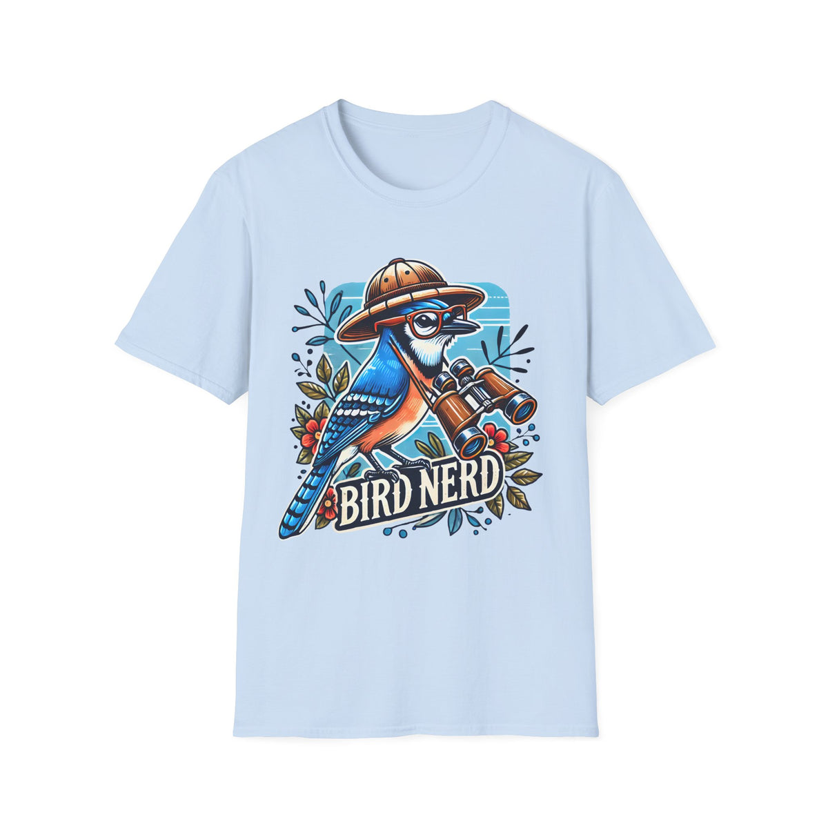 Funny Bird Nerd Blue Jay Shirt | Bird Watcher Shirt | Bird Watching Gift | Ornithology Shirt |  Unisex Soft Style T-shirt