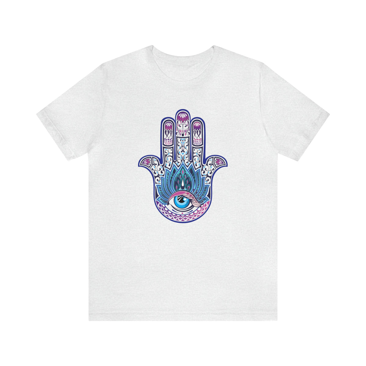 Hand of Fatima Evil Eye Protection Shirt | Muslim Gift Protection Amulet | Unisex Jersey T-shirt