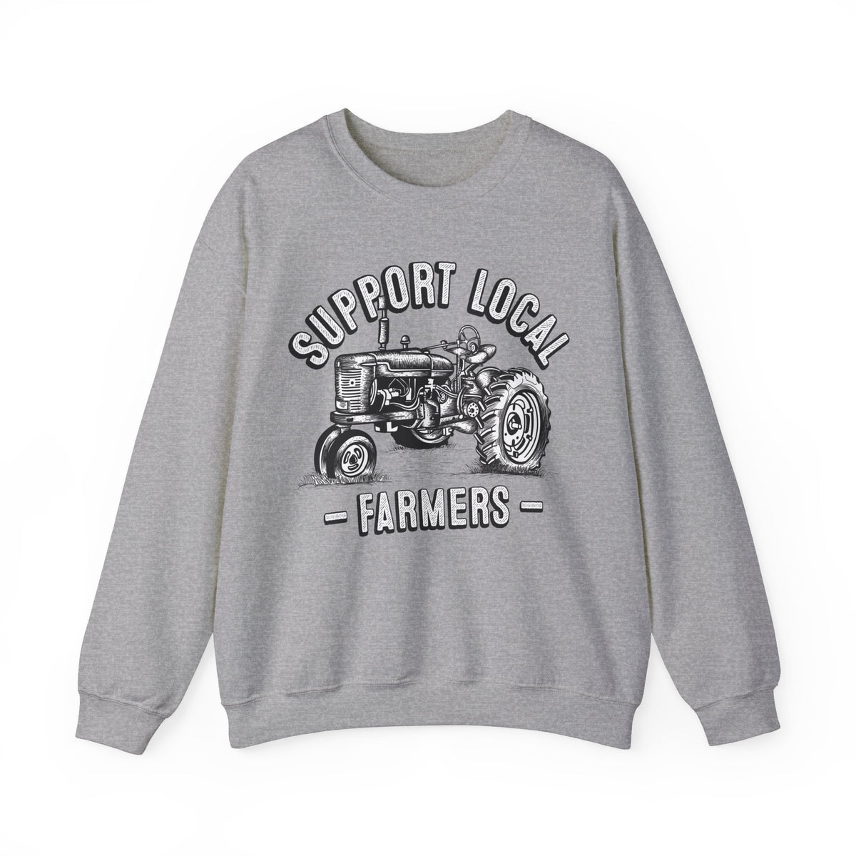 Support Local Farmers Farm To Table Shirt | Farm Girl Gift | Unisex Crewneck Sweatshirt