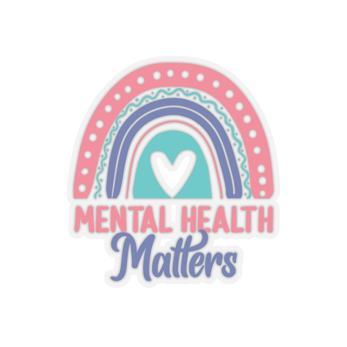 Mental Health Matters Book Sticker Pack | School Counselor Gifts | Kiss Cut Vinyl Stickers