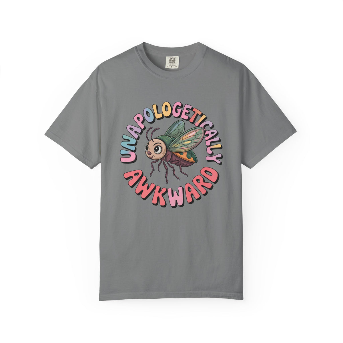 Unapologetically Awkward Funny Bug Shirt | Cute Junebug Introvert Shirt | Nature Lover Gift | Unisex Garment-Dyed T-shirt