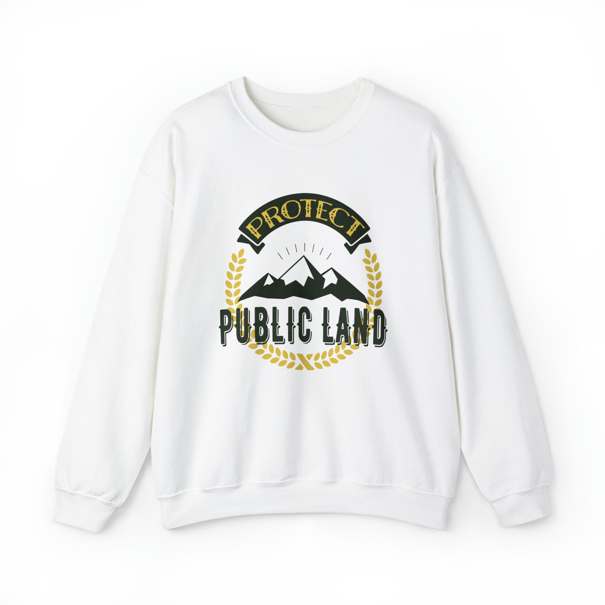Protect Public Land National Parks Shirt | Camping Gift | Unisex Heavy Blend Crewneck Sweatshirt
