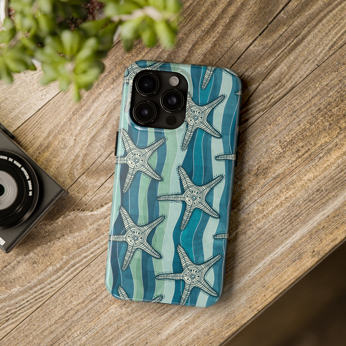 Star Fish Beach Bum iPhone 15 14 13 12 11 X Case (all models) | Ocean Lover Gift | Tough Phone Case