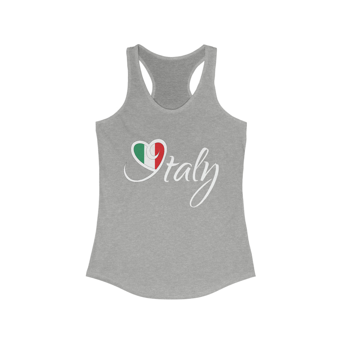 I Love Italy Travel Lover T-shirt | Italian Travel Lover Gift | Women's Ideal Racerback Tank