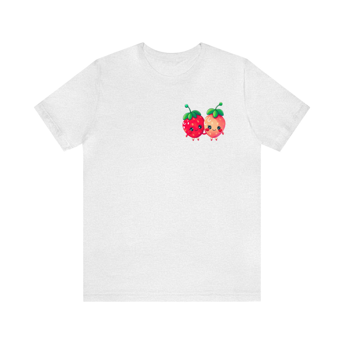 Cute Strawberry Shirt | Strawberry Pocket Tshirt | Aesthetic Fruit Shirt | Kawaii Shirt | Super Soft Unisex Jersey T-shirt