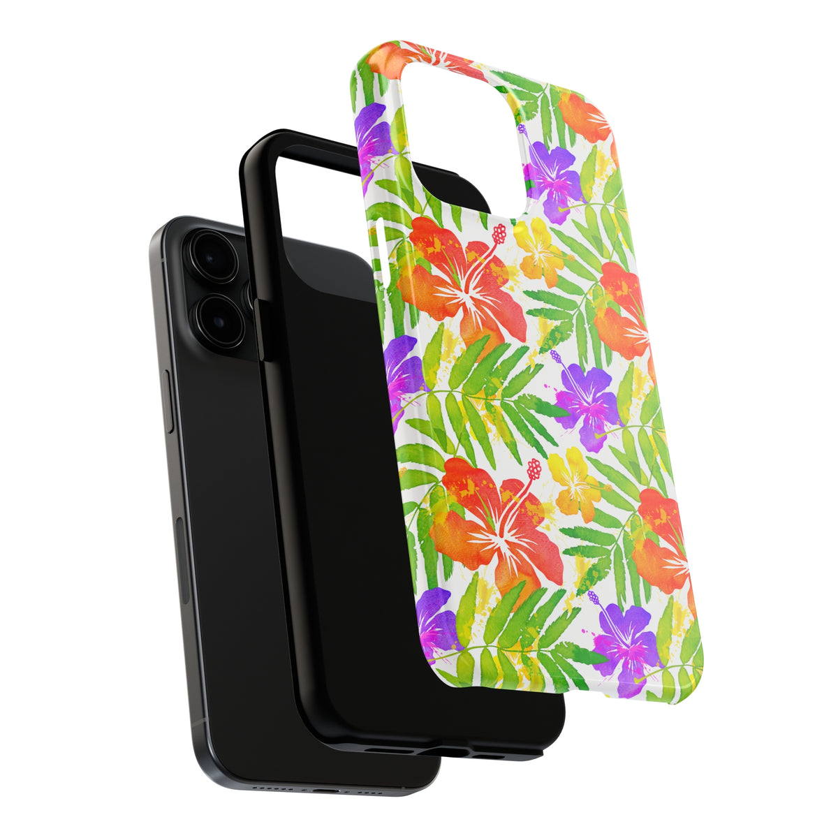 Tropical Beach Bum iPhone Case | iPhone 15 14 13 12 11 Phone Case | Hawaiian Flower Gift | Tough Impact-resistant Phone Case