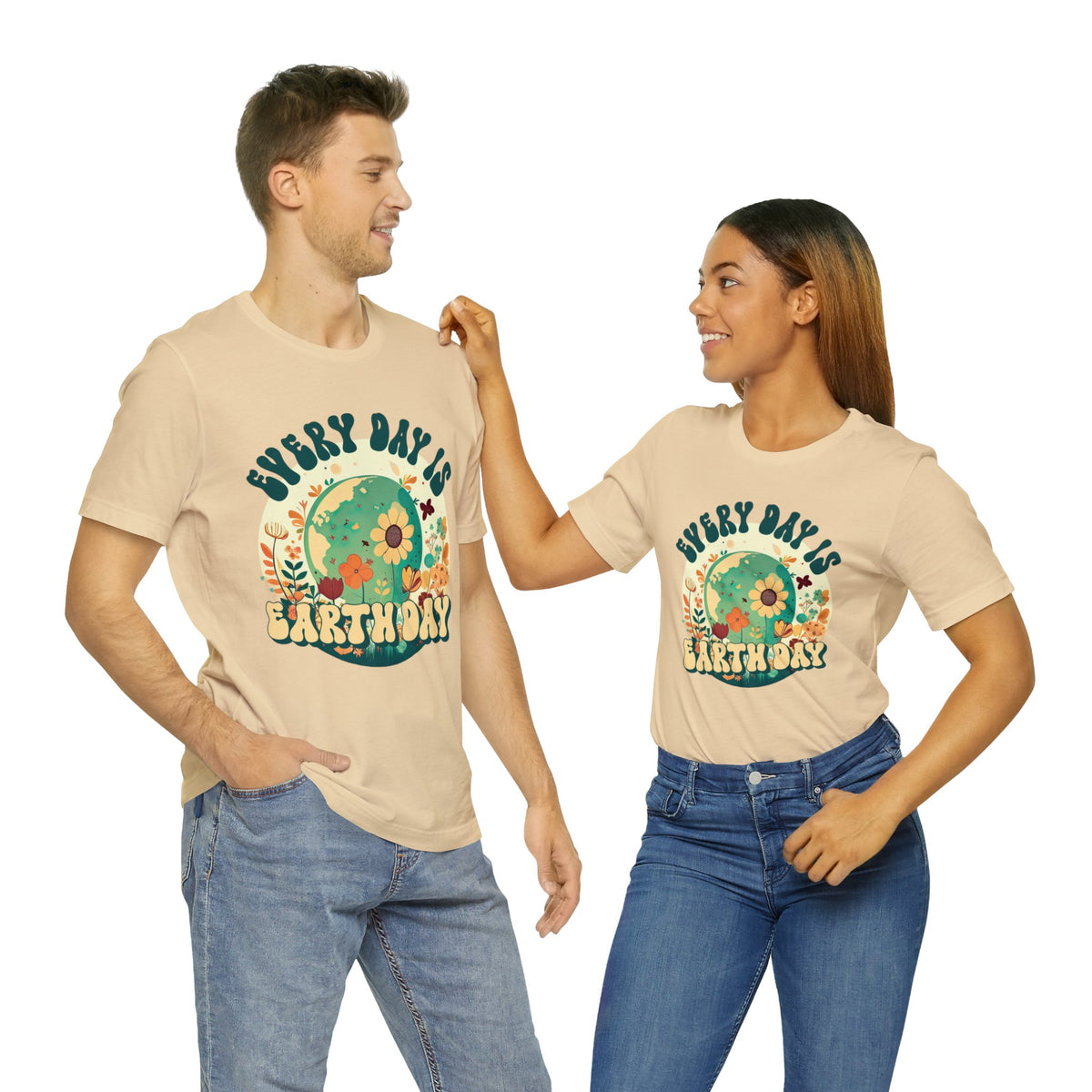 Every Day Is Earth Day Shirt | Mother Earth Flower shirt | Nature Shirt | Gift For Her | Super Soft Shirt | Unisex Jersey T-shirt