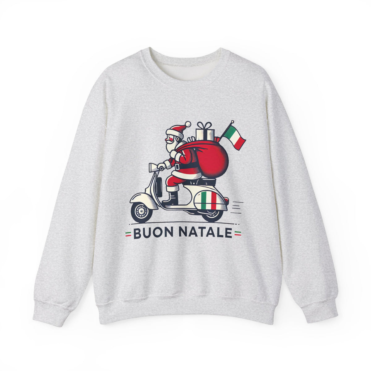 Buon Natale Italian Santa Christmas Shirt | Funny Marry Christmas Shirt | Italy Gift For Her | Unisex Crewneck Sweatshirt