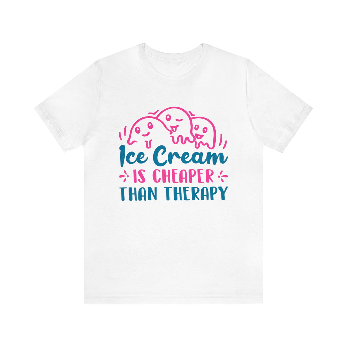Ice Cream Therapy Funny Psychology Shirt | Psychologist Gift | Bella Canvas Unisex Jersey T-shirt