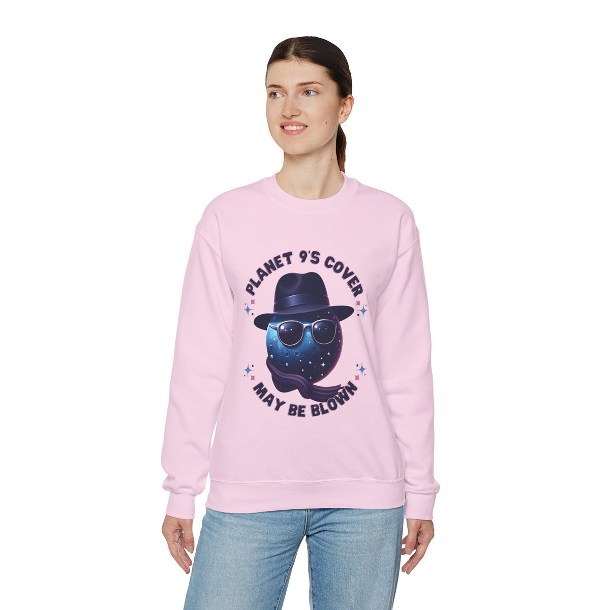 Funny Planet 9 Solar System Shirt | Science Shirt | Astronomy Gift  | Unisex Crewneck Sweatshirt