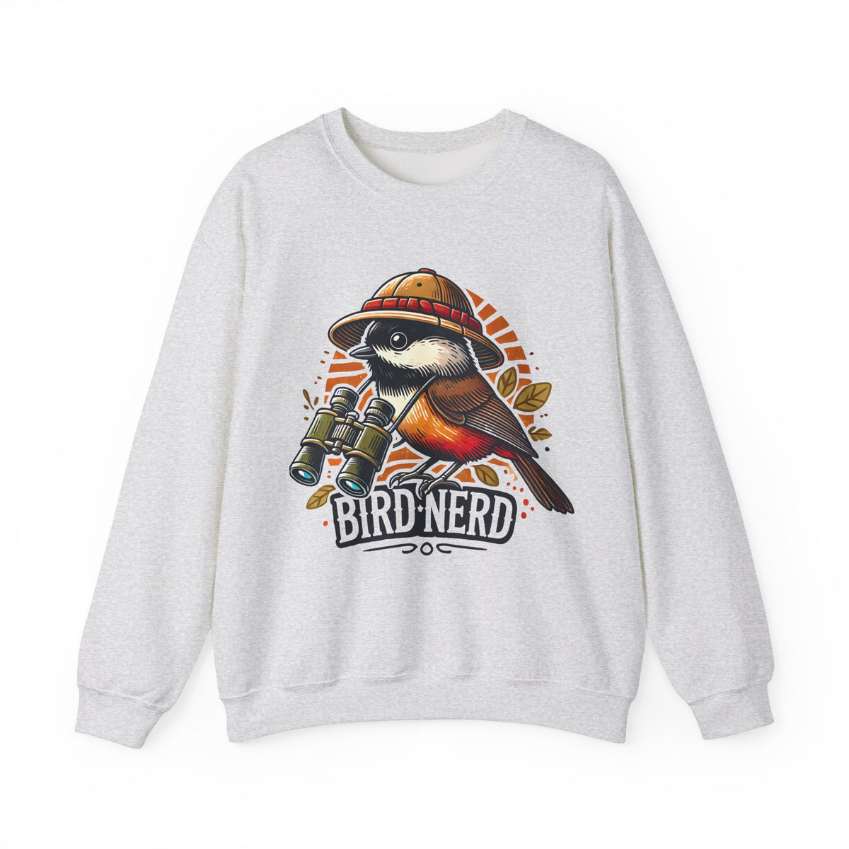 Funny Bird Nerd Robin Shirt | Bird Watcher Sweatshirt | Bird Watching Gift | Ornithology Shirt | Cute Bird Gift | Unisex Crewneck Sweatshirt