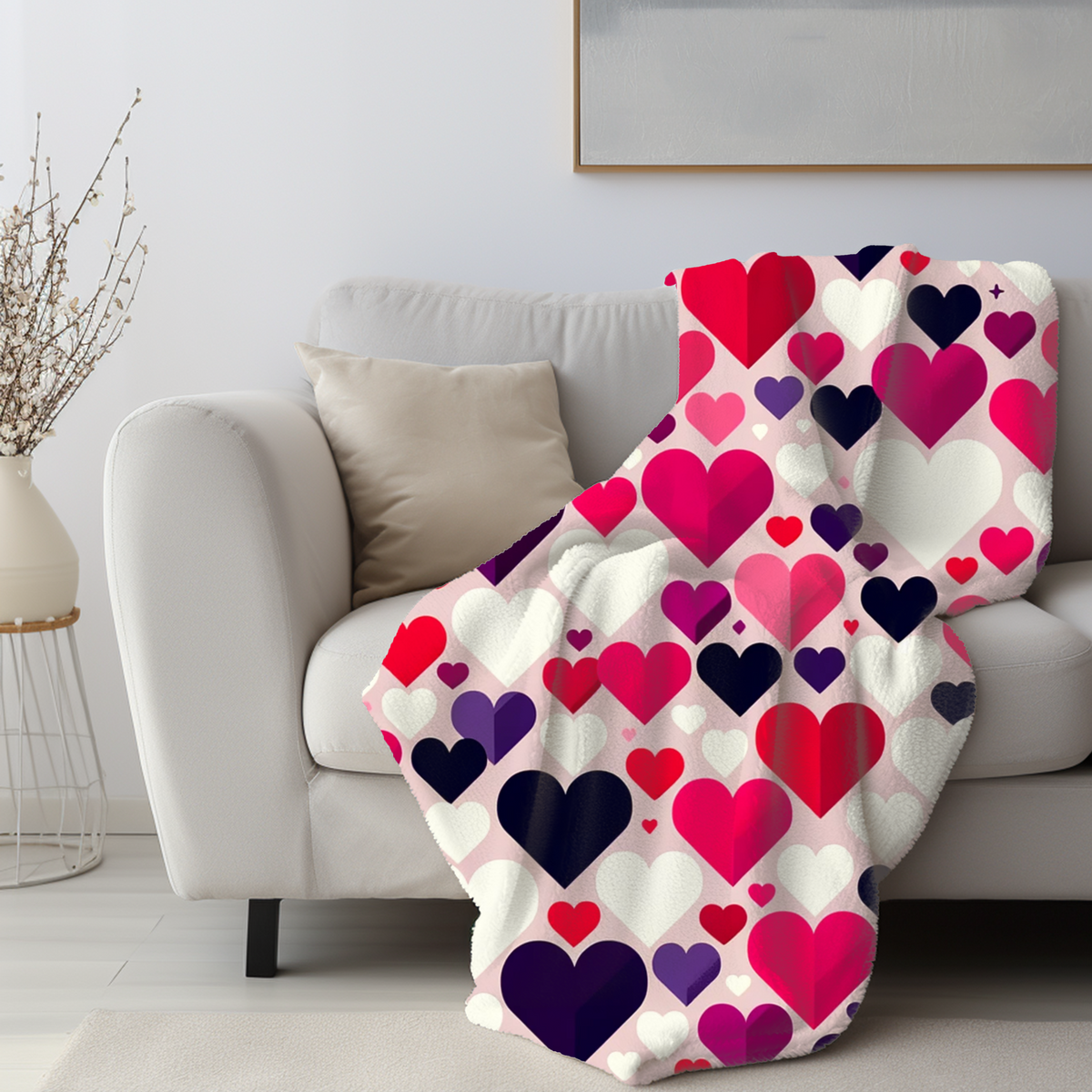 Cute Valentine Soft Throw Blanket 
