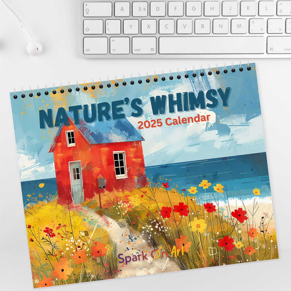 Nature's Whimsy 2025 Calendar | Expressionistic Art Calendar | Whimsical Art Calendar | Nature Lover Gift |  Classic Wall Calendar